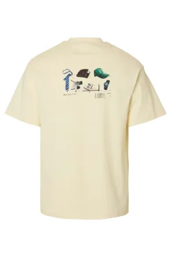 Heren t-shirt kortemouw geel