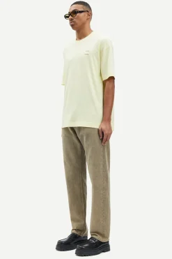 Heren t-shirt kortemouw geel