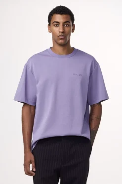 Heren t-shirt kortemouw paars