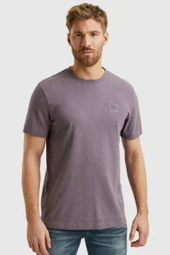 Heren t-shirt kortemouw paars