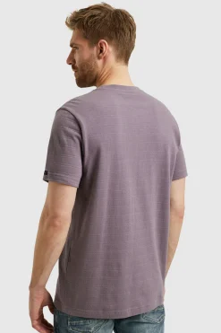 Heren t-shirt kortemouw paars
