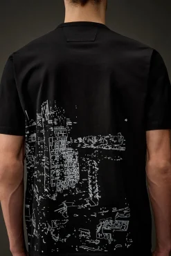 Heren t-shirt kortemouw zwart
