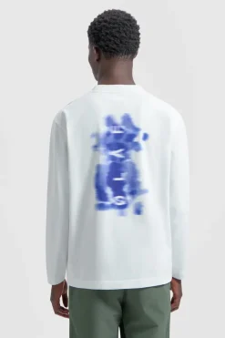 Heren t-shirt lange mouw wit