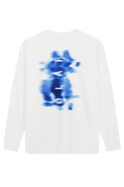 Heren t-shirt lange mouw wit