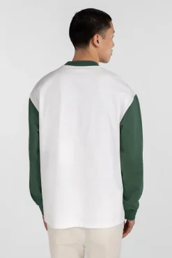Heren t-shirt lange mouw wit
