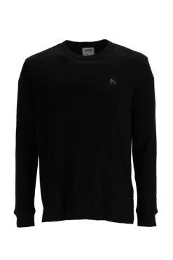 Heren t-shirt lange mouw zwart