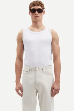 Heren t-shirt mouwloos wit