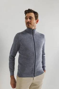 Heren vest blauw