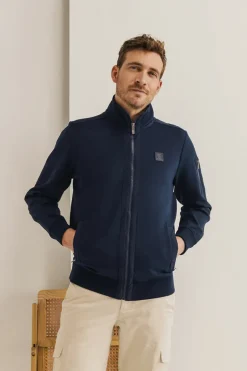 Heren vest blauw