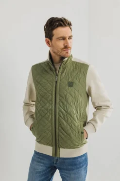 Heren vest grijs