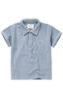 Jongens polo korte mouw blauw