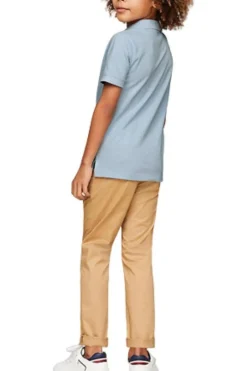 Jongens polo korte mouw blauw
