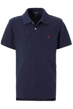Jongens polo korte mouw blauw