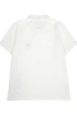Jongens polo korte mouw ecru