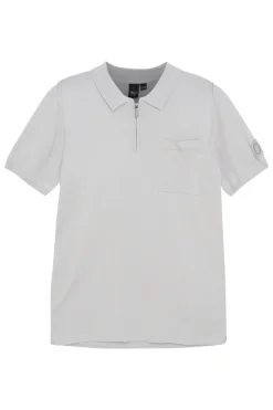 Jongens polo korte mouw grijs