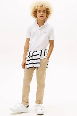 Jongens polo korte mouw wit