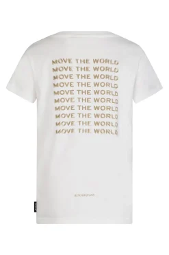 Jongens t-shirt korte mouw ecru