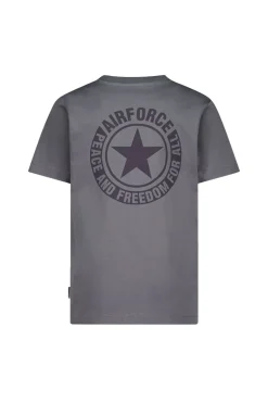 Jongens t-shirt korte mouw grijs