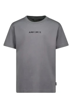 Jongens t-shirt korte mouw grijs