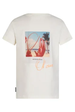 Jongens t-shirt korte mouw ecru
