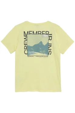 Jongens t-shirt korte mouw geel