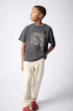 Jongens t-shirt korte mouw grijs