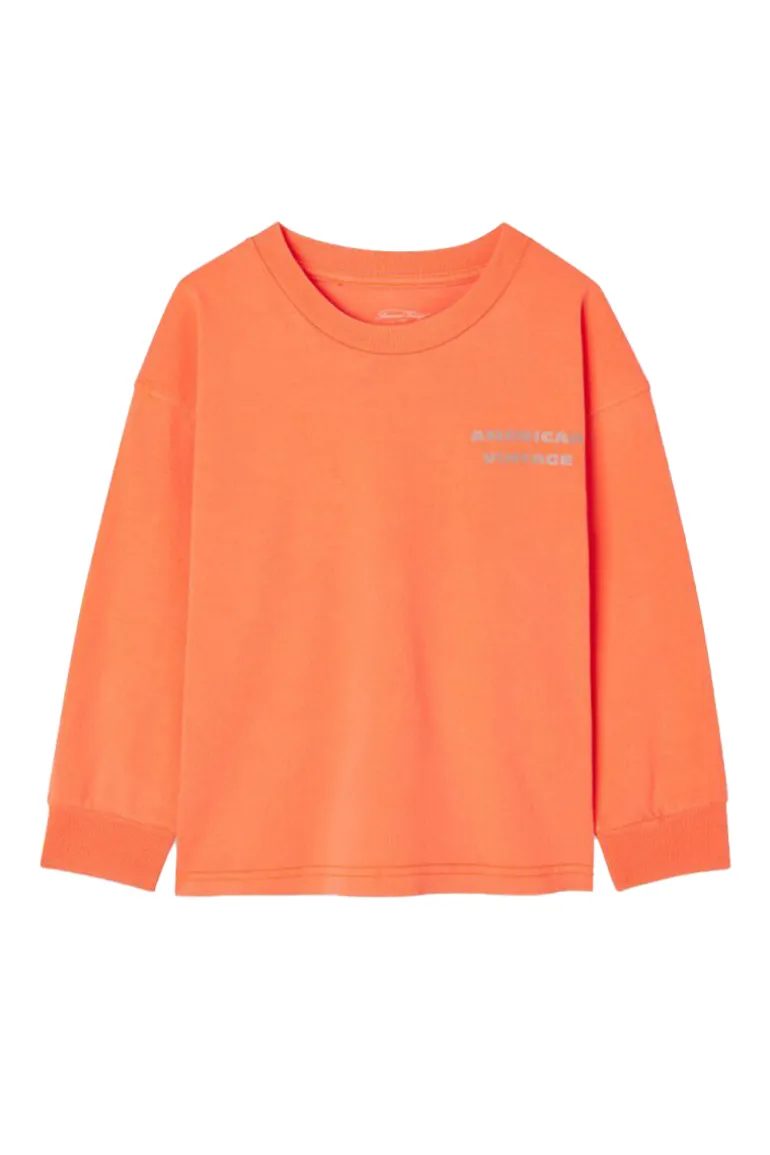Jongens t-shirt lange mouw oranje