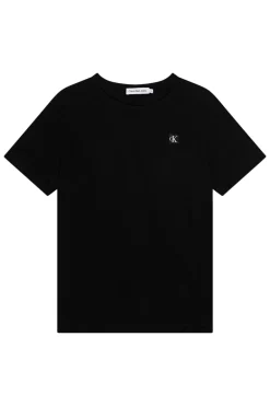 Kinder unisex t-shirt krt mouw zwart