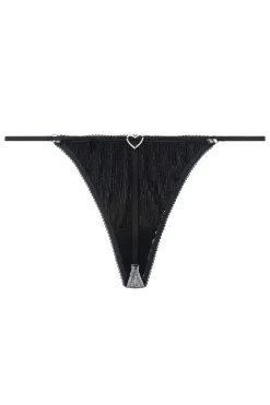 Lingerie dames string zilver