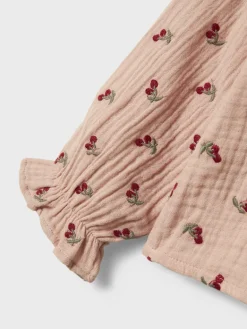 Meisjes blouse lange mouw rose