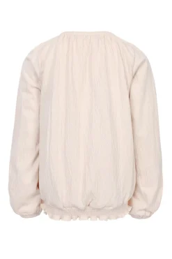 Meisjes blouse lange mouw ecru