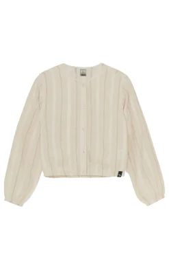 Meisjes blouse lange mouw ecru