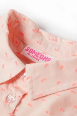 Meisjes blouse mouwloos rose