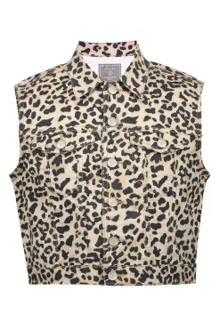 Meisjes gilet bruin