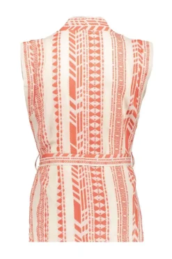 Meisjes gilet oranje
