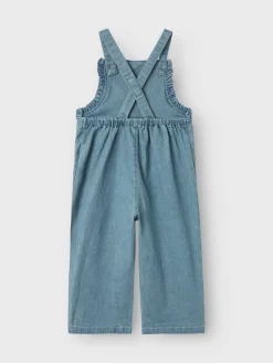 Meisjes jumpsuit/tuinbroek blauw