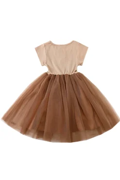 Meisjes jurk bruin