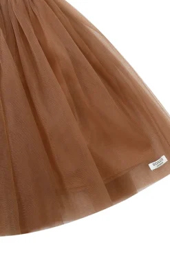 Meisjes jurk bruin