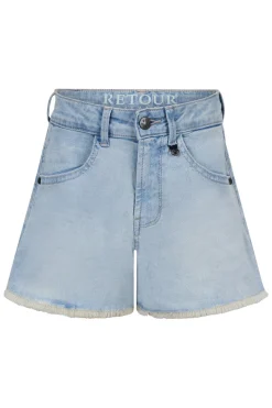Meisjes short blauw