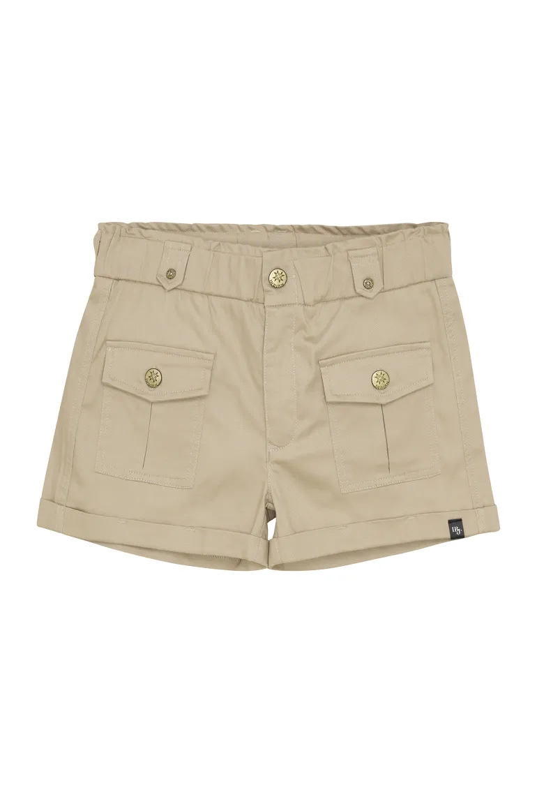 Meisjes short bruin