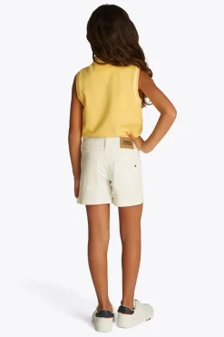 Meisjes short wit