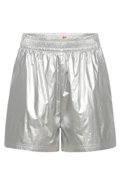 Meisjes short zilver