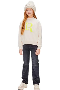 Meisjes sweater bruin