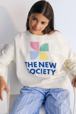 Meisjes sweater ecru