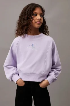 Meisjes sweater paars