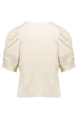 Meisjes t-shirt korte mouw bruin