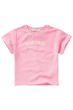 Meisjes t-shirt korte mouw rose