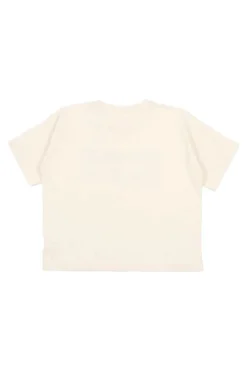 Meisjes t-shirt korte mouw ecru