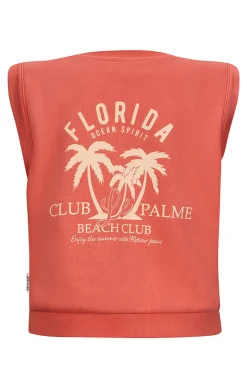 Meisjes t-shirt korte mouw oranje