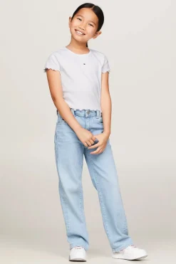 Meisjes t-shirt korte mouw wit